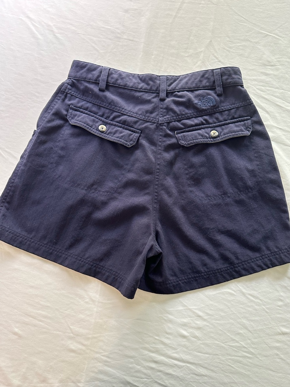 The North Face High Waisted Navy Cargo Hiking Shorts Gorpcore TNF Utility 10 - Picture 1 of 9